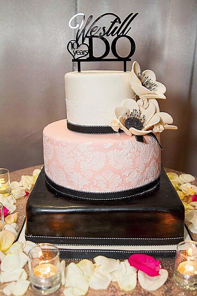Fondant Detailing Wedding Cake